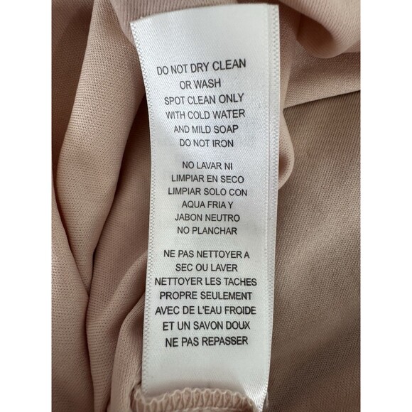 Adrianna Papell Sequin Beaded Gown Pink Nude 16 Formal Evening Dress - Picture 13 of 13